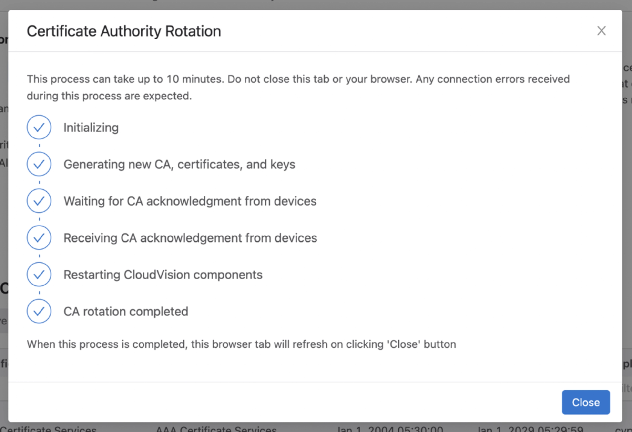 Computer Certificate Rotation Hell Arista CloudVision Help Center